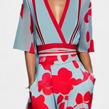 Daphne Vestido Envoltura Floral Elegante