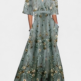 Daphne Vestido Envoltura Floral Elegante