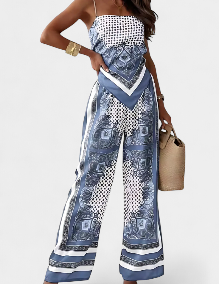 Leonie Conjunto Paisley con Tiras