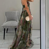 Giselle - vestido largo con estampado floral