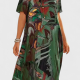 Lidia Vestido Transpirable con Estampado Moderno