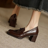 Klara – Zapatos de tacón tipo loafer