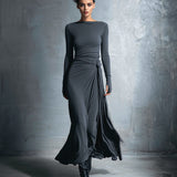 Naiara | Vestido maxi con nudo lateral