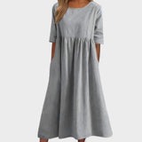 Manuela - Vestido de algodón aireado