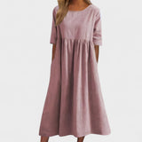 Manuela - Vestido de algodón aireado