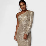 Rita - Vestido de noche con escote cruzado