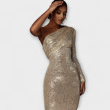 Rita - Vestido de noche con escote cruzado