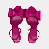 Tacones Puntiagudos de Cuero Sintético