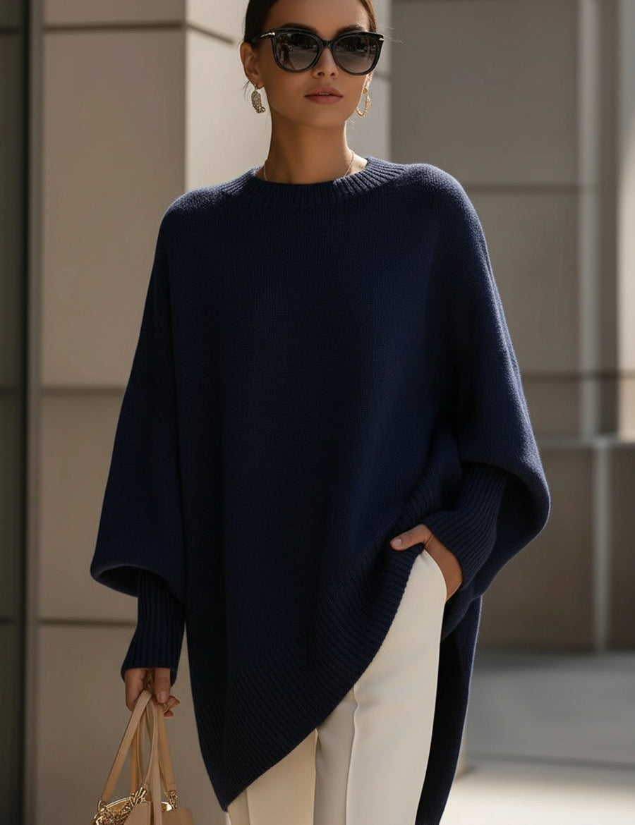 Elena - Poncho oversize de elegancia natural