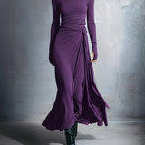 Naiara | Vestido maxi con nudo lateral