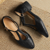 Greta – Zapatos clásicos de cuero con detalle trenzado