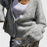 Daniela Cardigan de Mezcla de Cachemira Suave