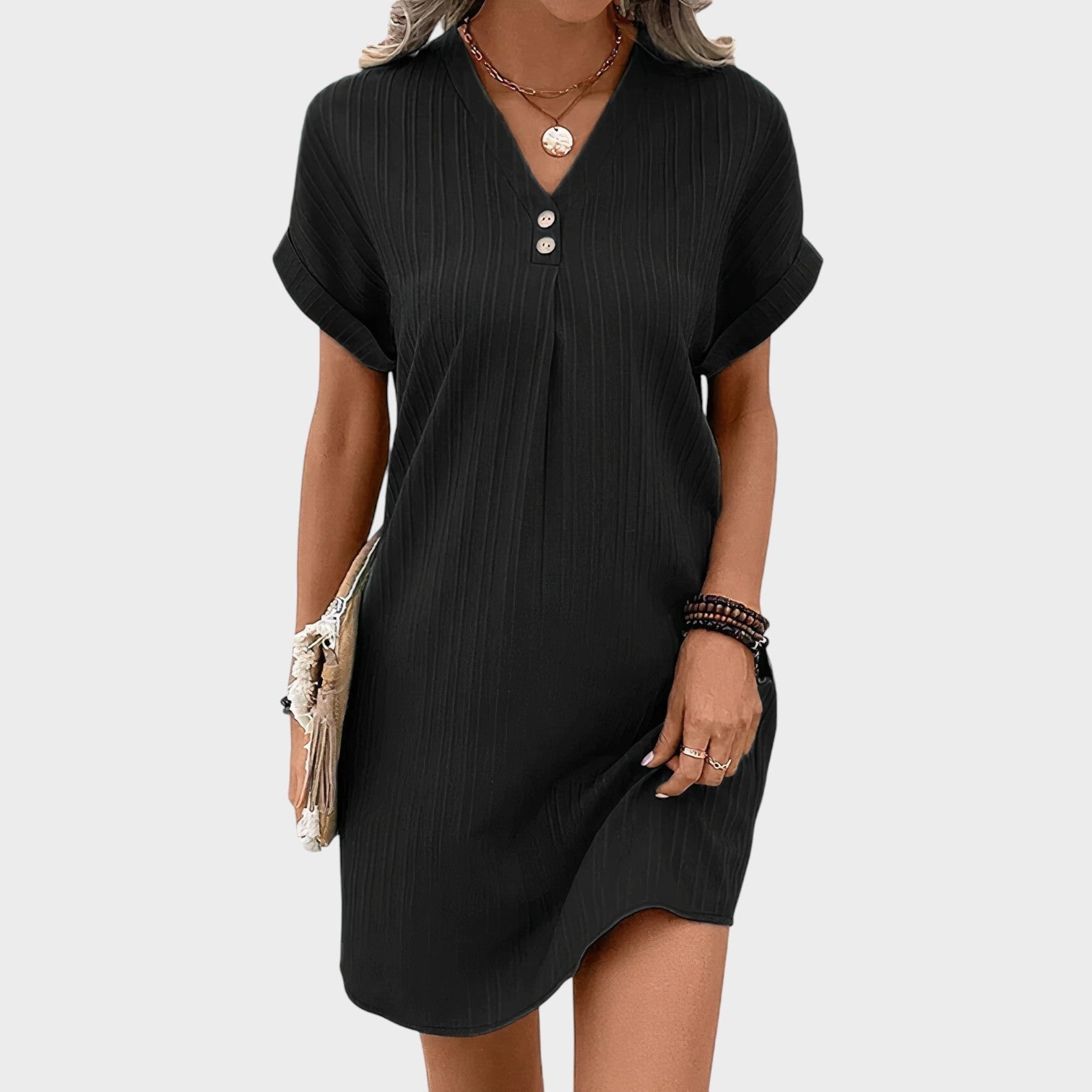 Luna - Vestido con escote en V