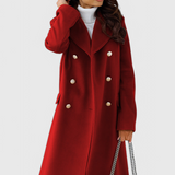 Yara Abrigo de Lana Classic con Silueta Estructurada