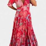 Lina Vestido Floral con Escote en V