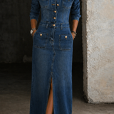 Chaqueta vaquera clásica y cómoda Leila, vista frontal