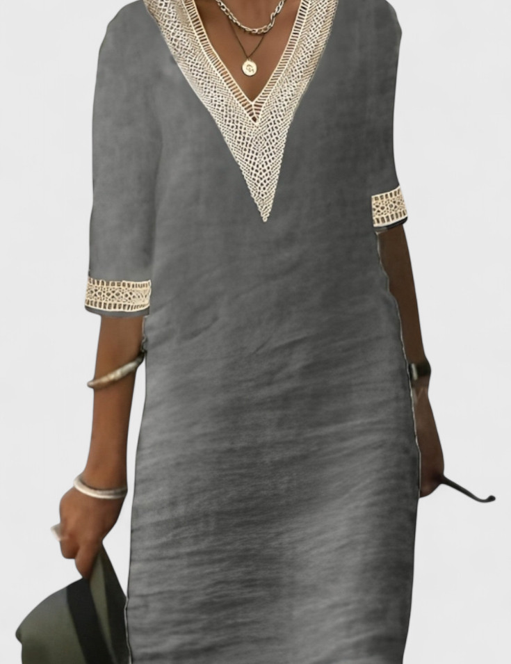 Malia Vestido Midi de Elegancia Casual