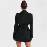 Teresa - Vestido blazer negro