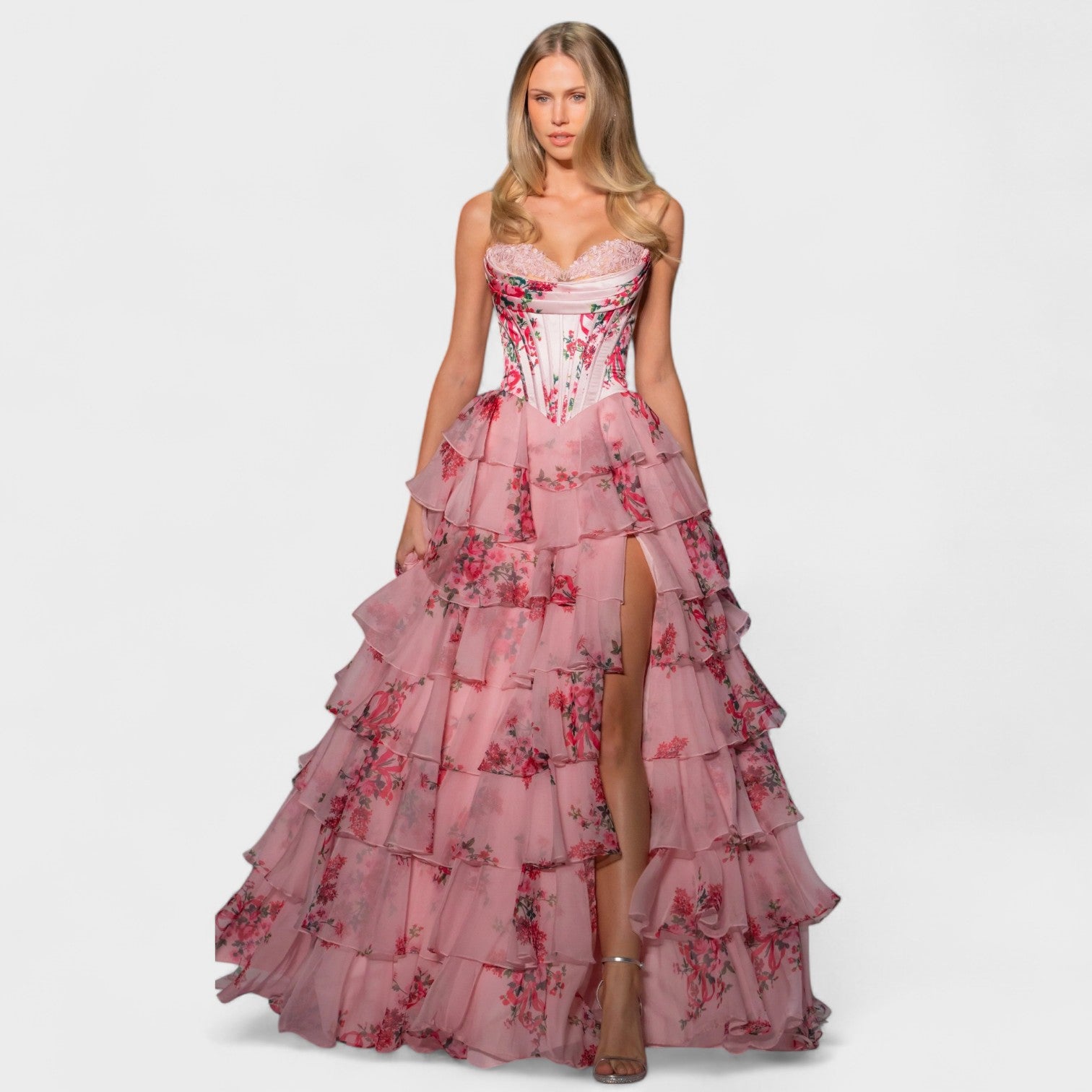 Olivia – Vestido de gala con flores