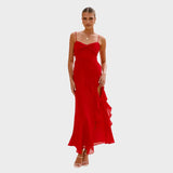 Aurelia - Vestido con volantes y tirantes finos