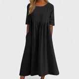 Manuela - Vestido de algodón aireado