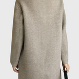 Camille Abrigo de Lana Clásico de Doble Botonadura