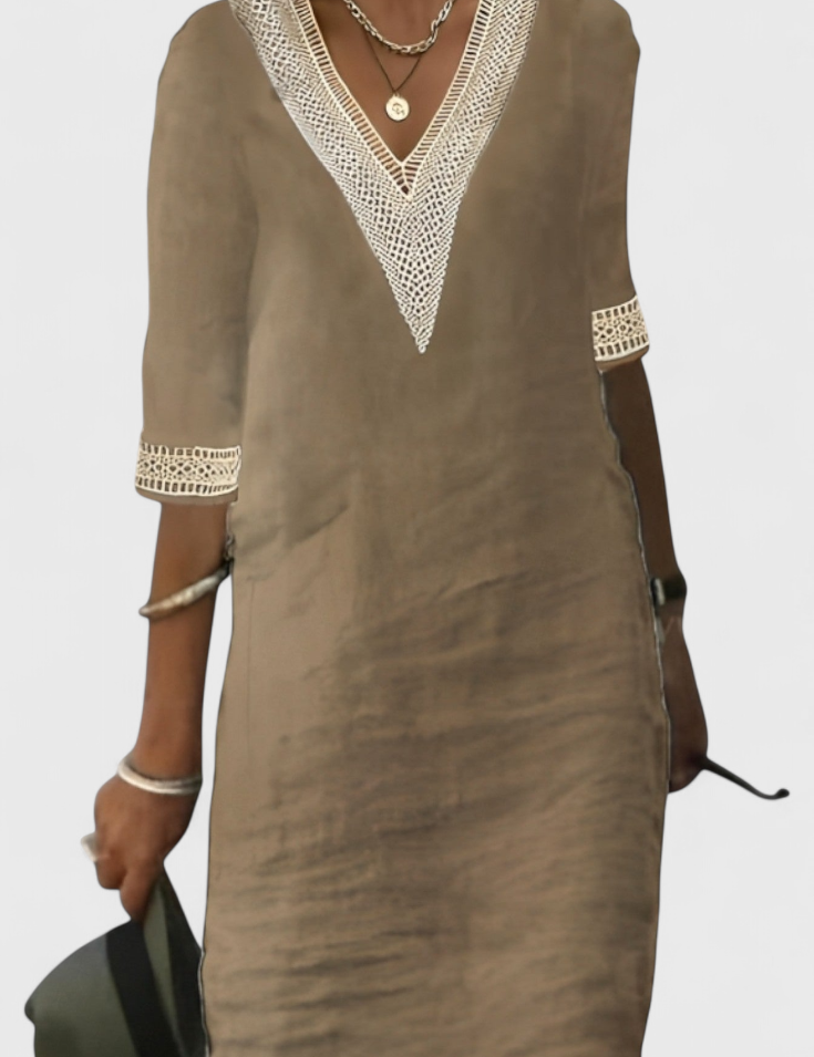 Malia Vestido Midi de Elegancia Casual