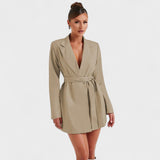 Teresa - Vestido blazer negro
