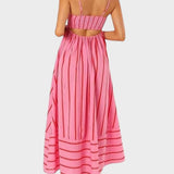 Camila - Vestido de rayas fresco