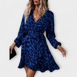 Beatriz - Vestido corto con estampado de leopardo