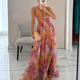 Gisela - Zauberhaftes Maxikleid mit Blumenprint