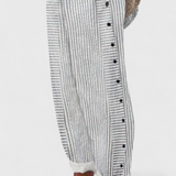 Isoldean Pantalones Cortos de Verano a Rayas