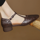 Greta – Zapatos clásicos de cuero con detalle trenzado