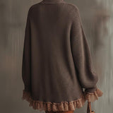 Belén | Vestido de punto con volantes — suave, cálido y romántico.