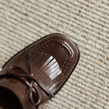 Klara – Zapatos de tacón tipo loafer