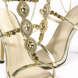 Tacones Altos con Punta de Strass