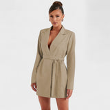 Teresa - Vestido blazer negro