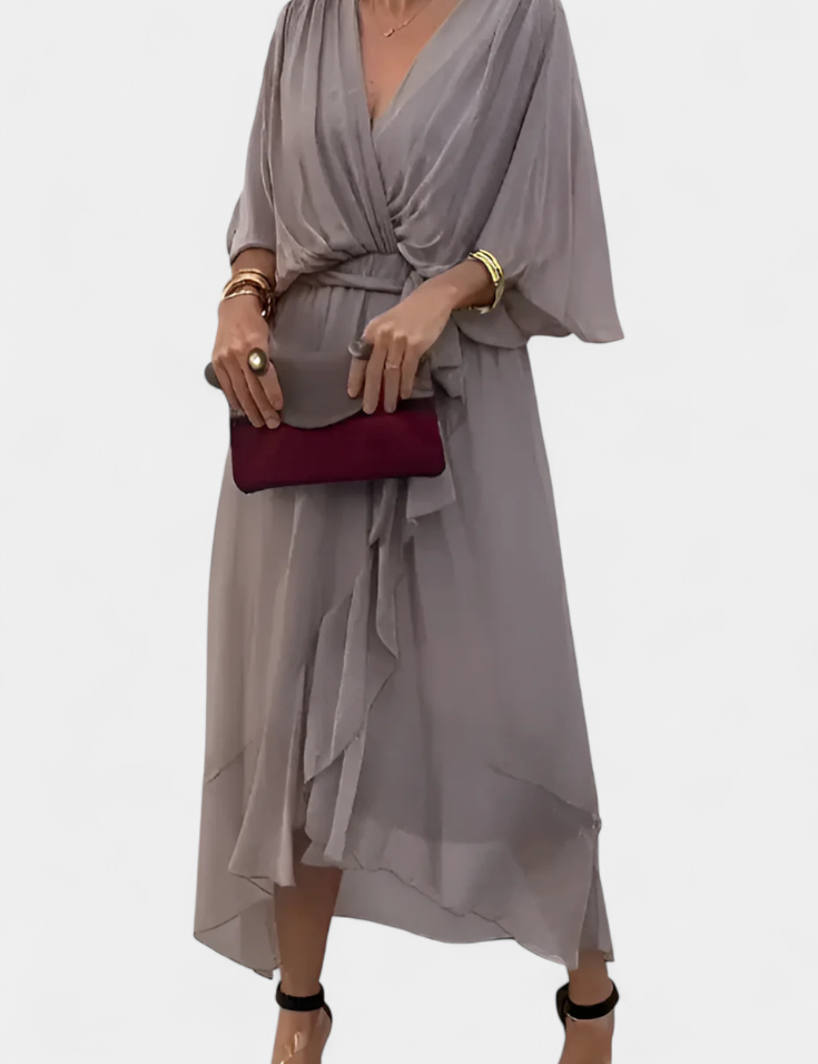 Luisa Vestido Flowy con Escote en V