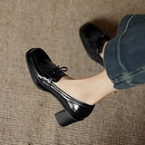 Klara – Zapatos de tacón tipo loafer