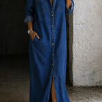 Vestido vaquero de botones Rosaura, detalle 3