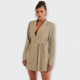Zélia - Vestido blazer con escote en V
