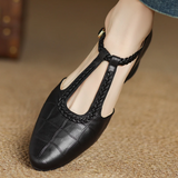 Greta – Zapatos clásicos de cuero con detalle trenzado