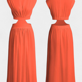 Jocelyn Conjunto de Vestido con Abertura Lateral