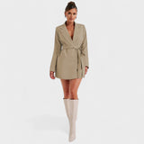 Teresa - Vestido blazer negro