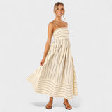 Camila - Vestido de rayas fresco