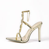 Tacones Altos con Punta de Strass