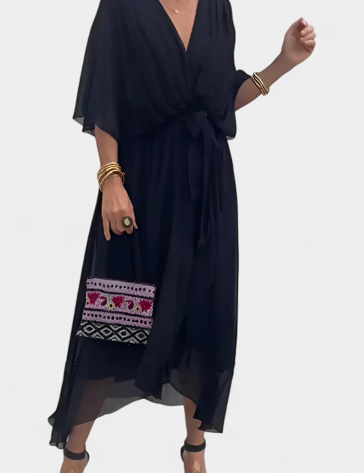 Luisa Vestido Flowy con Escote en V