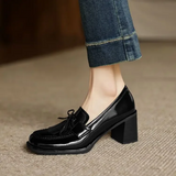 Klara – Zapatos de tacón tipo loafer