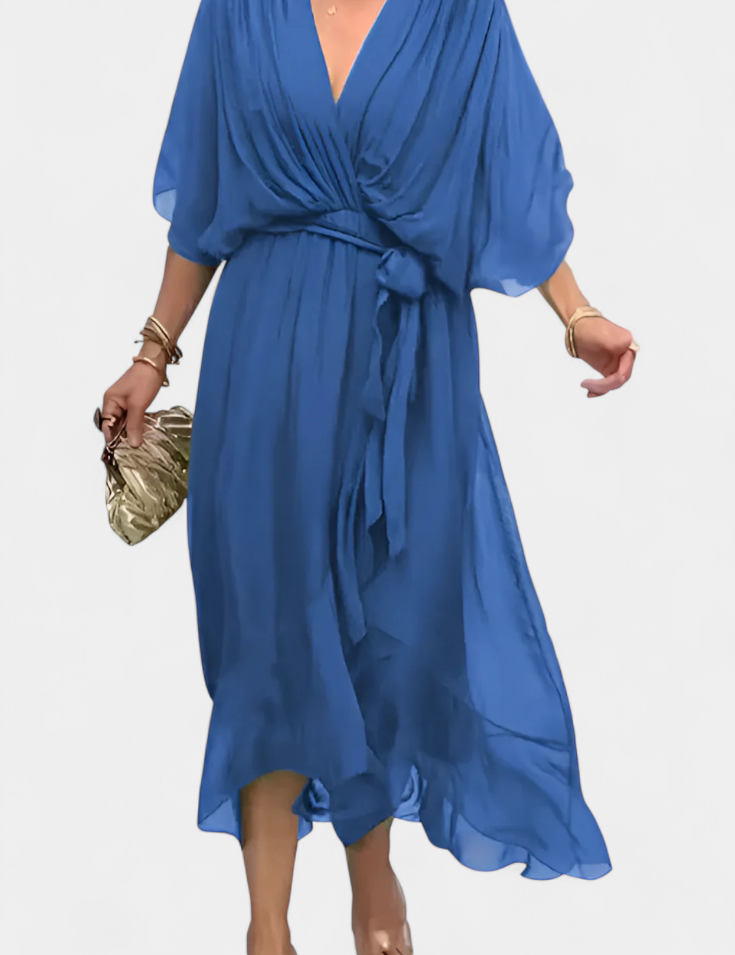 Luisa Vestido Flowy con Escote en V