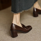 Klara – Zapatos de tacón tipo loafer